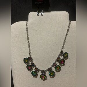 Paparazzi “Cosmic Countess” Multi Necklace & Earrings NWT’s